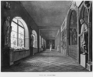 Vue du cloître, Musée des Monuments Français, illustration de 